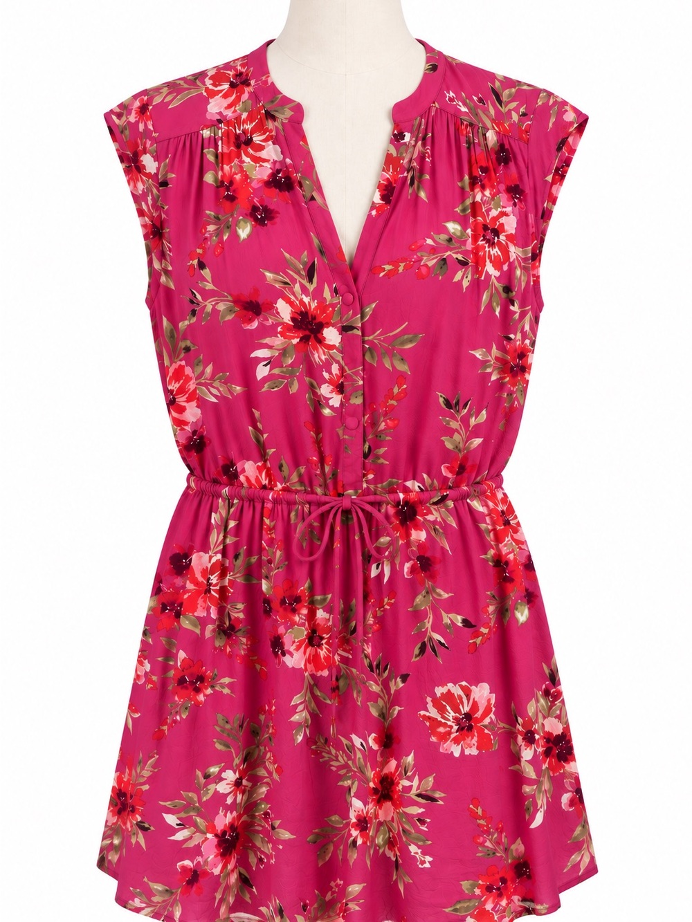 DR2 Daniel Rainn Pink Floral Dress XL Nordstrom NWOT